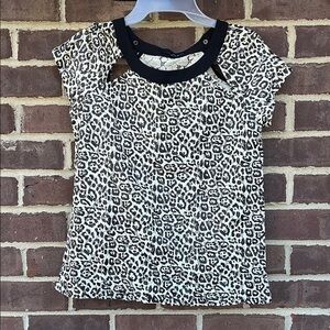 Ro & De Leopard Print Top